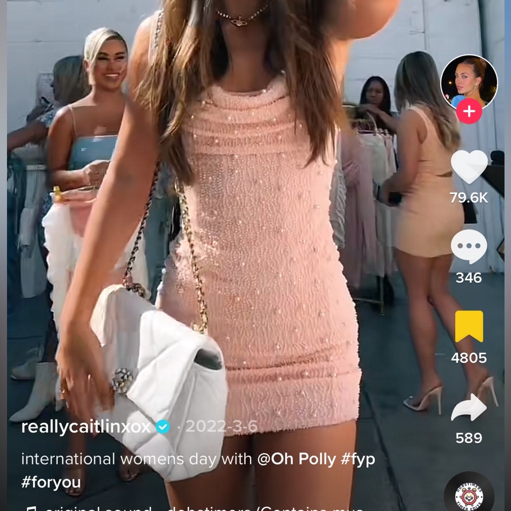 pink oh polly dress